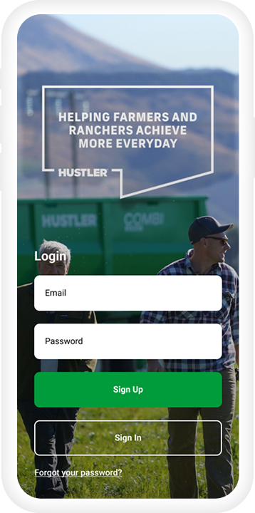 Farm Tracker mobile app screenshot